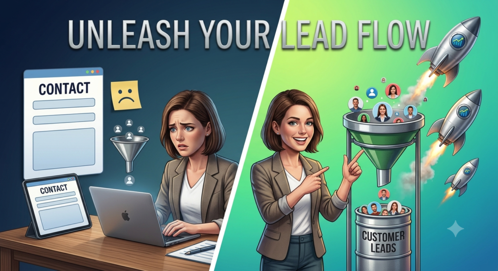 website not getting leads